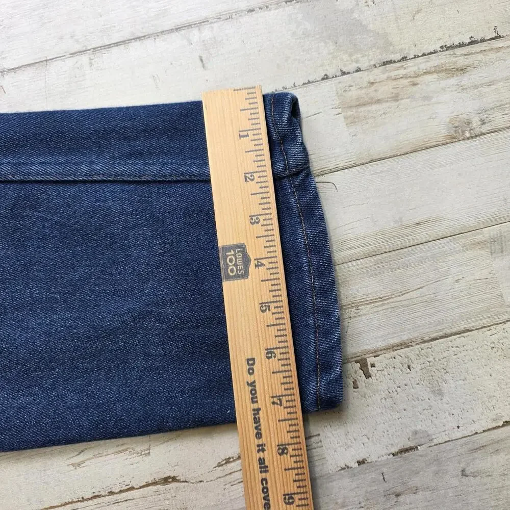 Vintage 70s Wrangler Jeans Women No Fault Denim High Waist MOM 14x32 Fits 28" - Picture 10 of 10